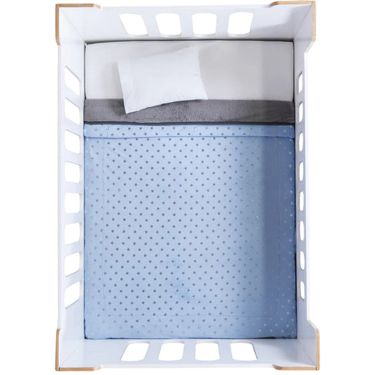 Cobertor Baby Siberia Blue Stars Carriola