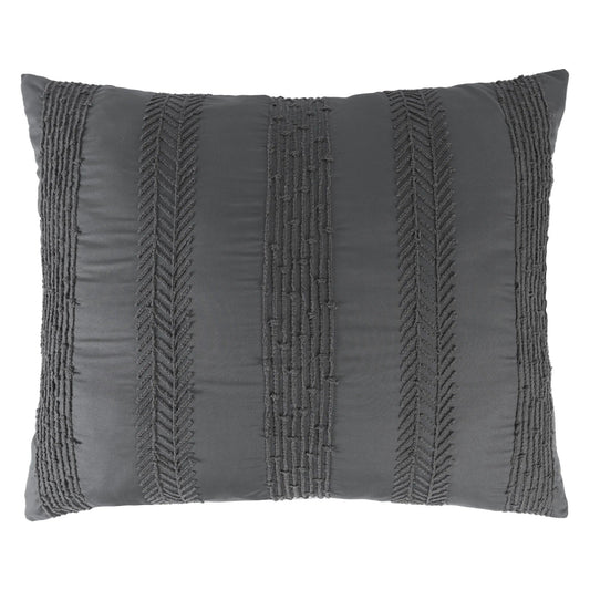 Funda De Almohada Europea Voga Gris